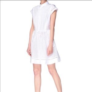 Paul & joe sister Danube white eyelet shirt dress size 36